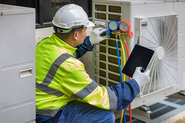 Professional Heat Pump Repair technician working in Laurel, MS